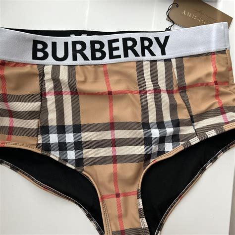 burberry high waisted bikini|women's burberry one piece swimsuit.